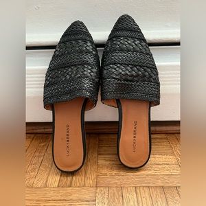 Lucky Brand Black Mules